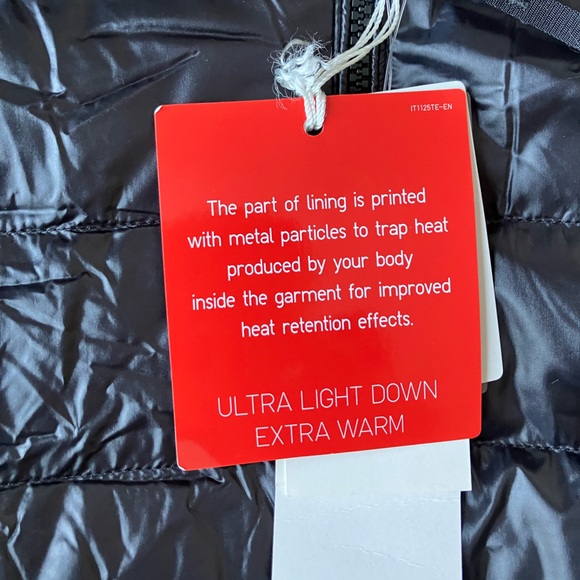 Uniqlo Women’s Ultra Light Down Parka Black Hooded NWT 🔥 XL - Picture 7 of 12